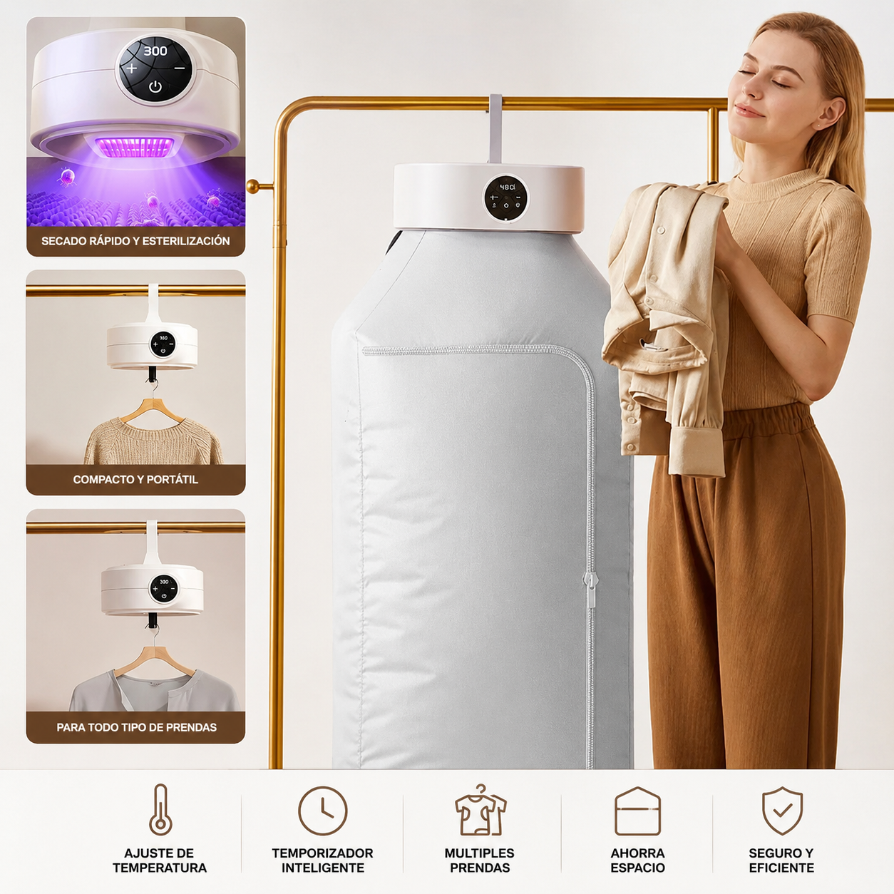 Tendedero Secador De Ropa Inteligente