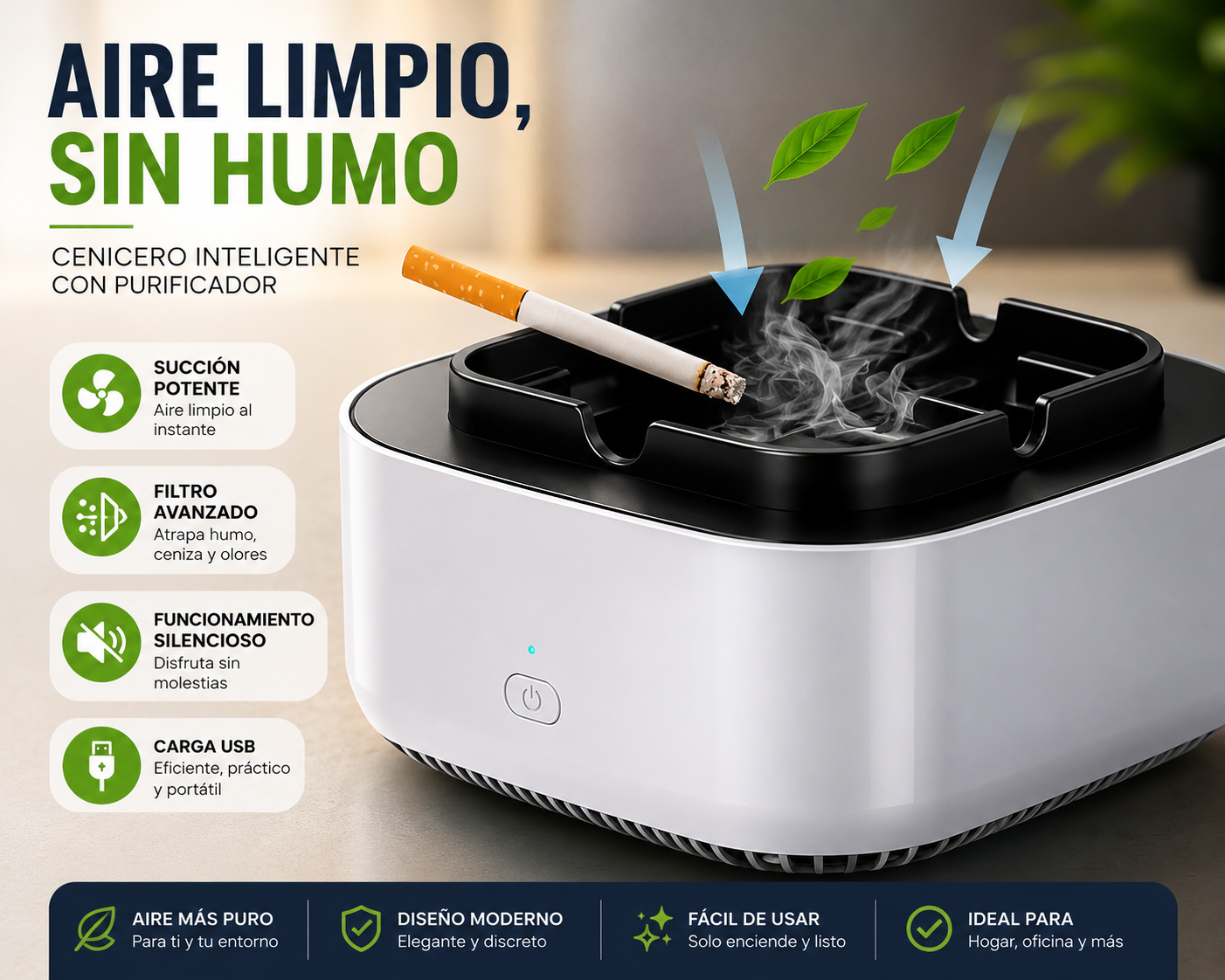 Smokeclean Pro Purificador Portatil