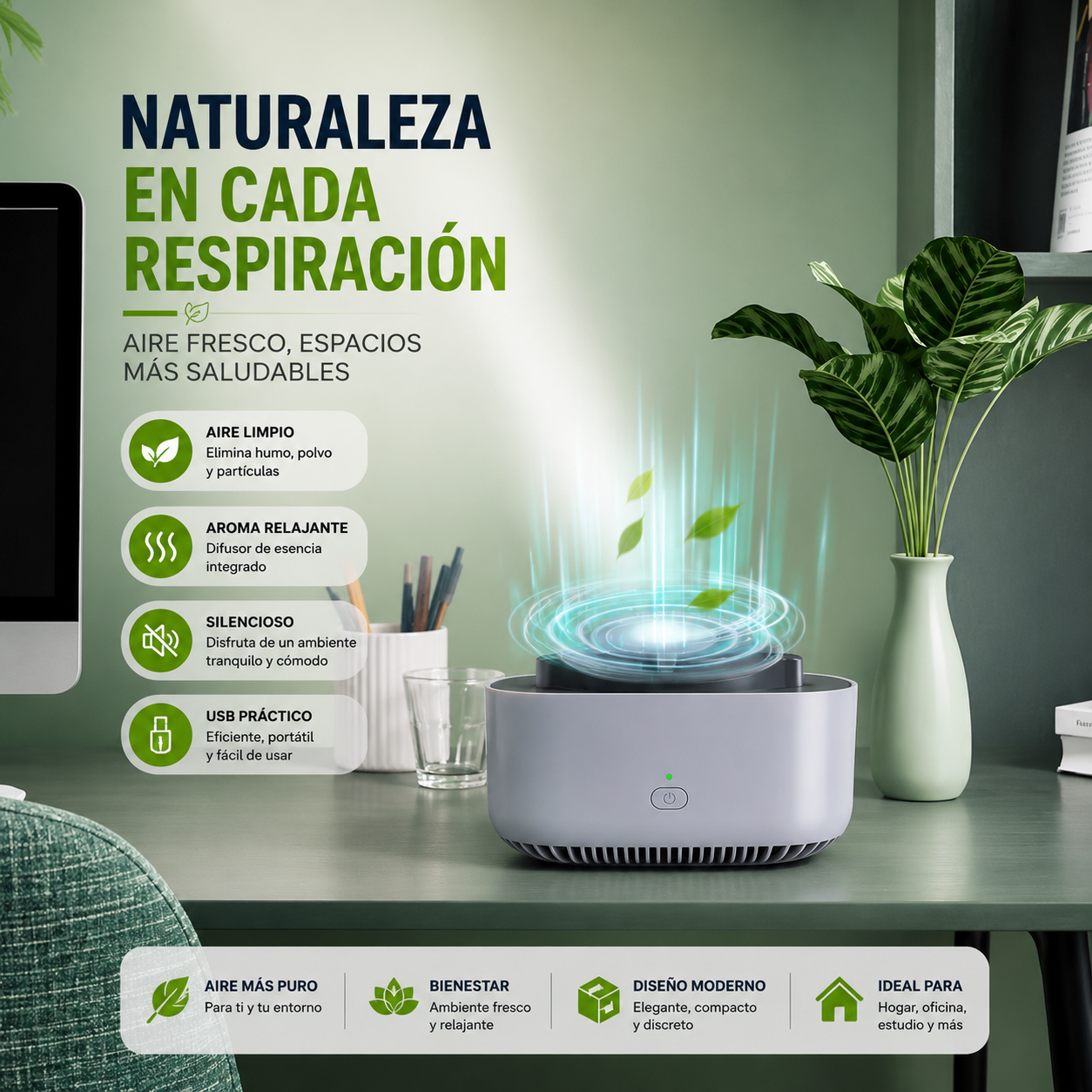 Smokeclean Pro Purificador Portatil