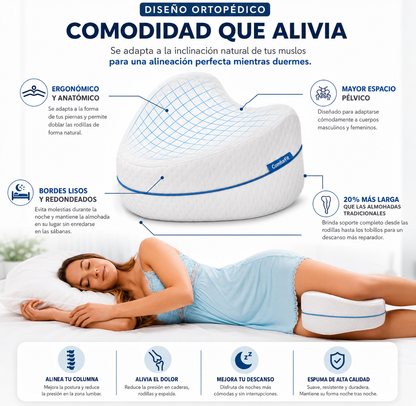 Contour Legacy - Almohada de apoyo de espuma para piernas y rodillas