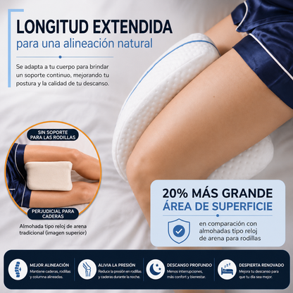 Contour Legacy - Almohada de apoyo de espuma para piernas y rodillas